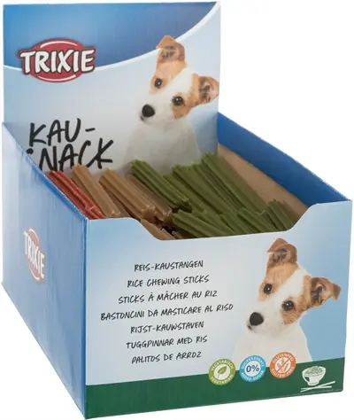 Trixie rijstkauwstaaf 12 cm – vegetarisch, 20 g - Afbeelding 2