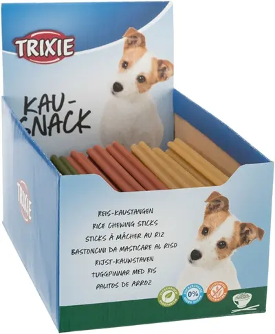Trixie rijstkauwstaaf 23 cm – vegetarisch, 100 g