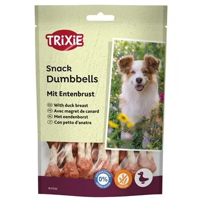 Trixie Premio Duck Dumbbells 6 x 80 g – runderhuid met eend