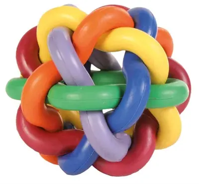 Trixie knoopbal natuurrubber 10 x 10 x 10 cm – hondenspeelgoed