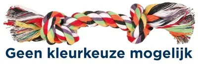 Trixie flostouw assorti 15 cm – katoen/polyester hondenspeelgoed