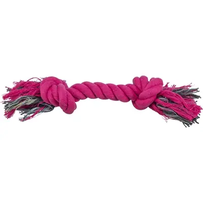 Trixie flostouw roze 26 cm – kauwtouw, 4 stuks