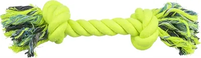 Trixie flostouw lime 37 cm – kauwtouw, 3 stuks