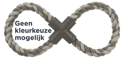 Trixie dubbel-trekspeeltje flostouw 8-vormig 35 cm – 3 stuks