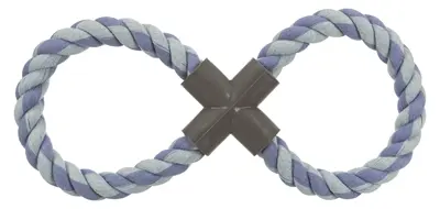 Trixie dubbel-trekspeeltje flostouw 8-vormig 35 cm – 3 stuks - Afbeelding 3