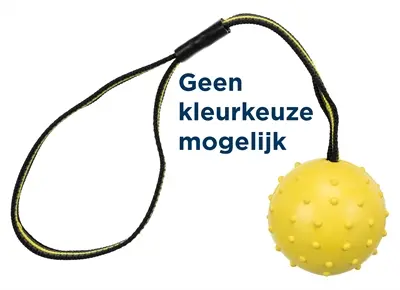 Trixie natuurrubber bal aan singelband 35 x 6 x 6 cm – hondenspeelgoed
