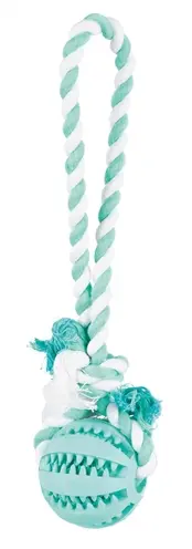 Trixie Denta Fun bal aan touw muntsmaak 24 x 7 x 7 cm