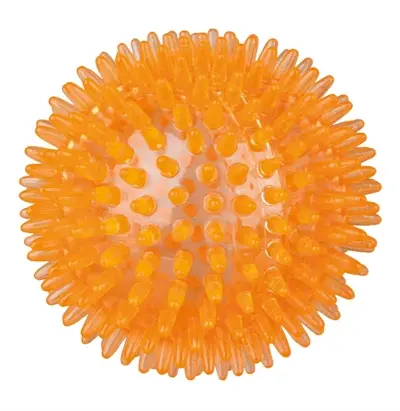 Trixie egelbal TPR oranje 8 cm – 3 stuks