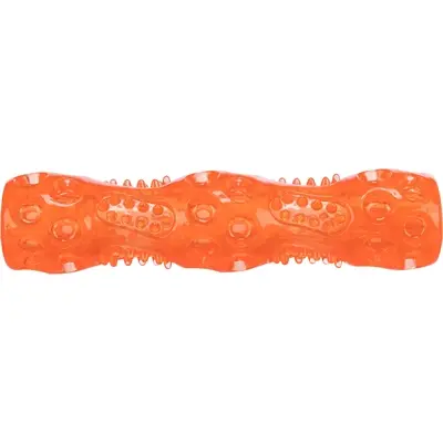 Trixie stick TPR oranje 18 cm – apporteerspeelgoed met geluid, 3 stuks