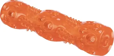 Trixie stick TPR oranje 18 cm – apporteerspeelgoed met geluid, 3 stuks - Afbeelding 2