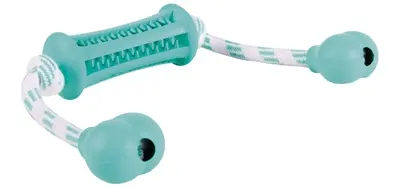 Trixie Denta Fun stick natuurrubber muntsmaak 37 x 9 cm