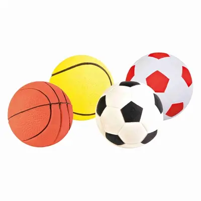 Trixie schuimrubber bal 6 cm assorti – display 24 stuks - Afbeelding 2