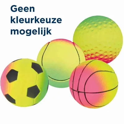 Trixie schuimrubber bal 7 x 7 x 7 cm – diverse motieven