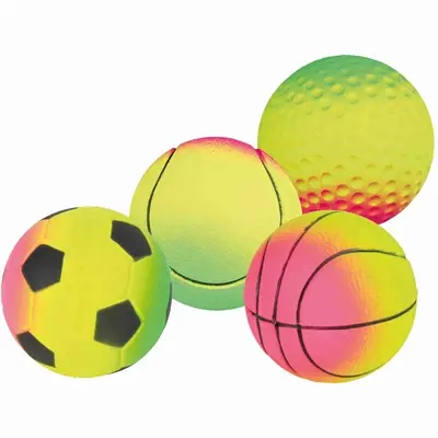 Trixie schuimrubber bal 7 x 7 x 7 cm – diverse motieven - Afbeelding 4
