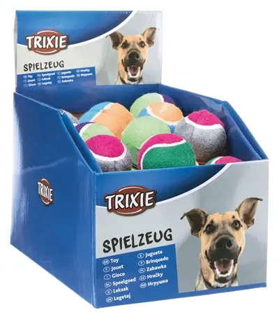 Trixie tennisbal hondvriendelijk assorti 6 cm – doos met 39 stuks - Afbeelding 2