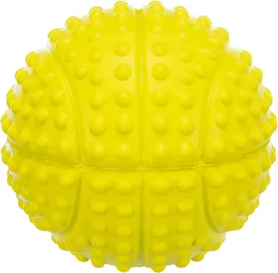 Trixie natuurrubber sportbal lime 5,5 cm – met geluid, 4 stuks