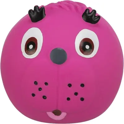 Trixie latex face bal met geluid 6 cm – verschillende figuren - Afbeelding 3
