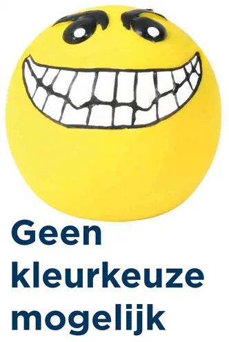 Trixie hondenspeelgoed latex smiley 6 x 6 x 6 cm – met geluid