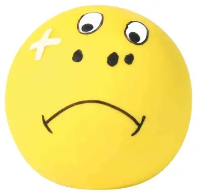 Trixie hondenspeelgoed latex smiley 6 x 6 x 6 cm – met geluid - Afbeelding 4