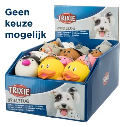Trixie hondenspeelgoed latex baldiertjes 6 x 6 x 6 cm – met geluid