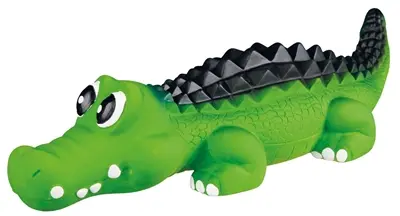 Trixie hondenspeelgoed latex krokodil 33 cm – met geluid, 3 stuks