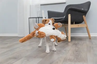 Trixie hondenspeelgoed pluche stokstaartje 40 cm – met geluid - Afbeelding 4