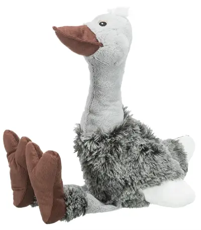 Trixie pluche struisvogel 53 cm – hondenspeeltje met geluid - Afbeelding 5