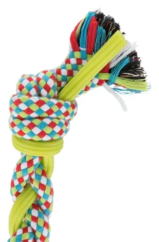 Trixie hondenspeelgoed flostouw 50 cm – katoen en TPR - Afbeelding 4