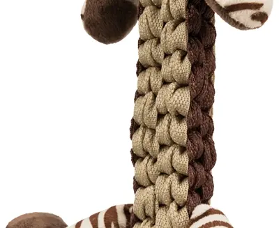 Trixie hondenspeelgoed pluche tijger 32 cm – gevlochten lijf, met geluid - Afbeelding 4