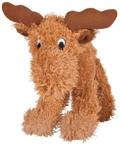 Trixie hondenspeelgoed pluche eland 15 cm – met geluid, 3 stuks