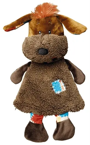 Trixie hondenknuffel pluche hond 28 cm – met dierengeluid en ritsel