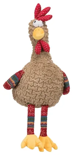 Trixie pluche haan met dierengeluid 60 cm – met ritselfolie - Afbeelding 4