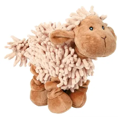 Trixie hondenspeelgoed pluche schaap 21 cm – elastische benen, met geluid
