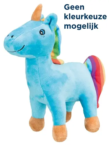 Trixie hondenspeelgoed pluche eenhoorn 25 cm – met geluid, diverse kleuren