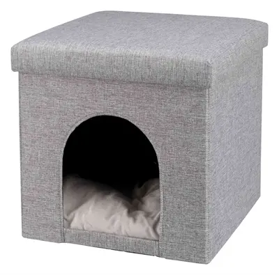 Trixie relax-iglo Alois grijs 40 x 38 x 38 cm – kattenmand met opbergvak