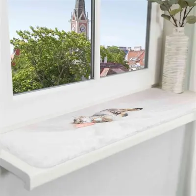 Trixie ligmat Nani voor vensterbank grijs 90 x 28 cm – 2 stuks