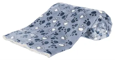 Trixie deken Tammy blauw/beige 100 x 70 cm – zacht fleece - Afbeelding 2