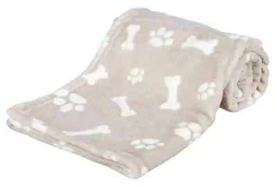 Trixie hondendeken pluche Kenny beige 100 x 75 cm – wasbaar op 60 °C - Afbeelding 2