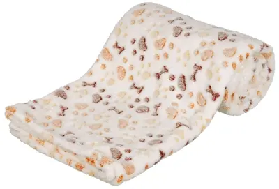 Trixie hondendeken Lingo wit/beige 150 x 100 cm – softfleece - Afbeelding 2