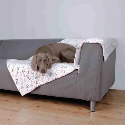 Trixie hondendeken Lingo wit/beige 150 x 100 cm – softfleece - Afbeelding 3