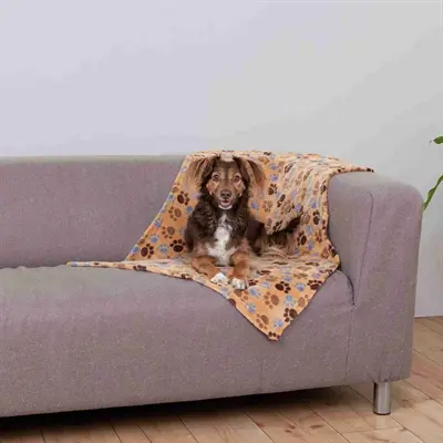 Trixie hondendeken Laslo softfleece beige 75 x 50 cm – 2 stuks - Afbeelding 5