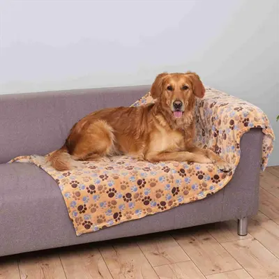 Trixie hondendeken Laslo softfleece beige 150 x 100 cm – pootjesprint - Afbeelding 6