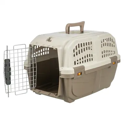 Trixie transportbox Skudo XS-S taupe/zand 55 x 35 x 36 cm – tot 18 kg - Afbeelding 2
