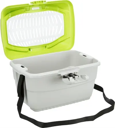 Trixie vervoersbox Capri knaagdier lichtgrijs/groen 40 x 30 x 22 cm