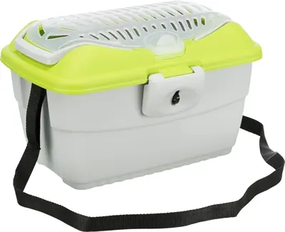 Trixie vervoersbox Capri knaagdier lichtgrijs/groen 40 x 30 x 22 cm - Afbeelding 2