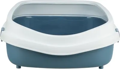 Trixie kattenbak Primo XXL blauw/wit 71 x 56 x 25 cm – met rand - Afbeelding 4