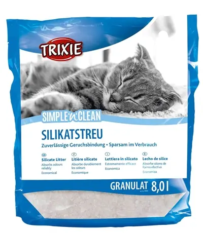Trixie silicaatstrooisel Simple'n'Clean 4 x 8 liter – stofarm
