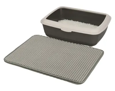 Trixie uitloopmat Eva voor kattenbak grijs 70 x 40 cm - Afbeelding 3