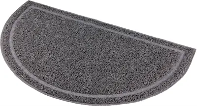 Trixie schoonloopmat voor kattenbak halfrond antraciet 59 x 35 cm