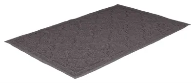 Trixie schoonloopmat voor kattenbak pvc antraciet 90 x 60 cm – extra groot